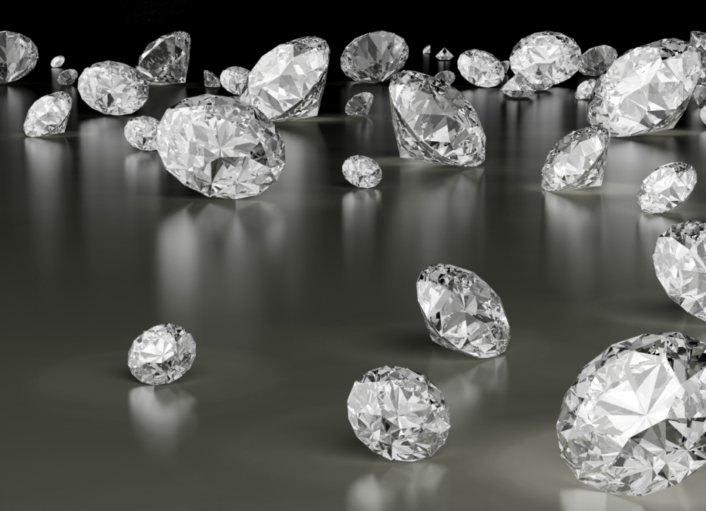 Diamonds re-sized