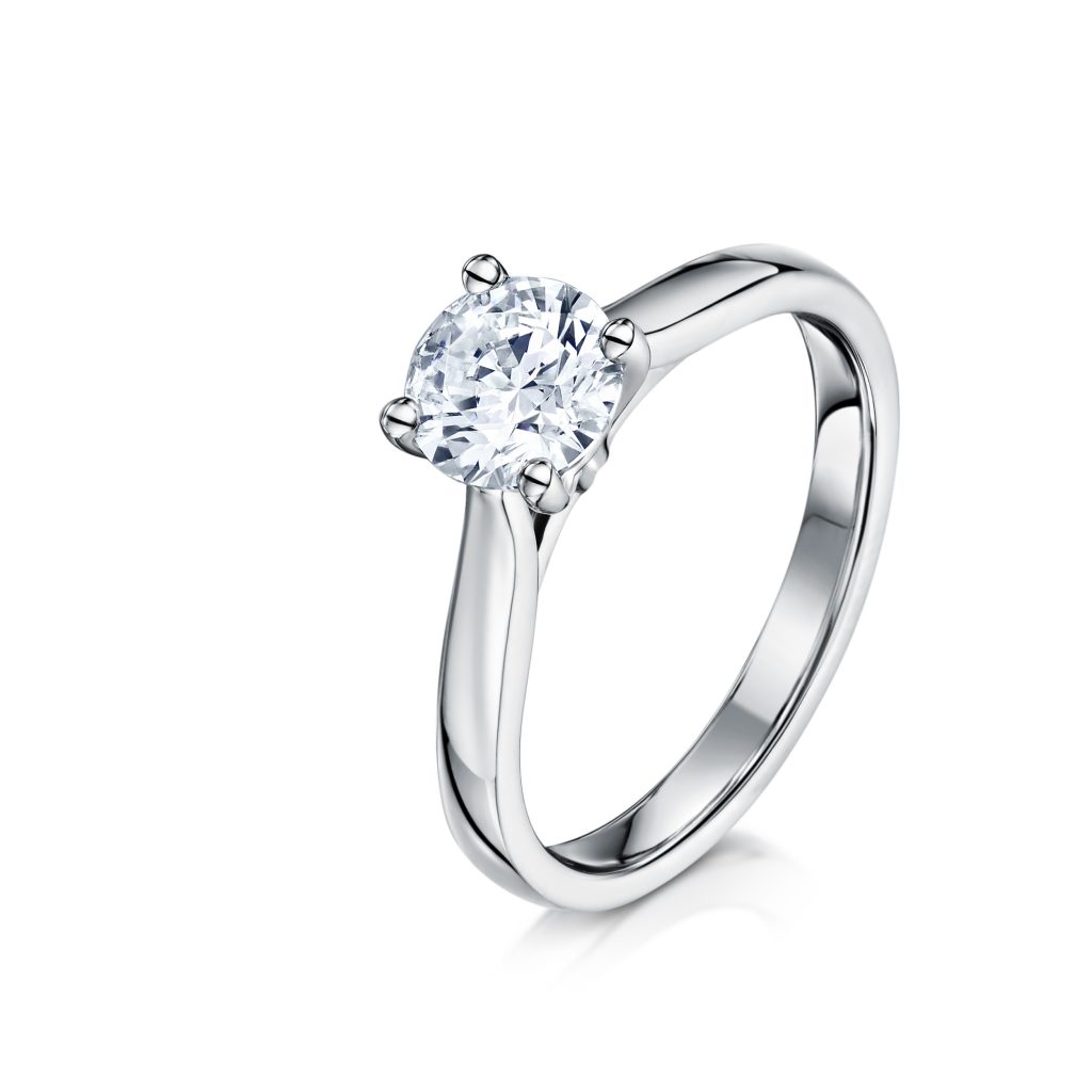 Olivia Platinum Ring with 1 carat diamond