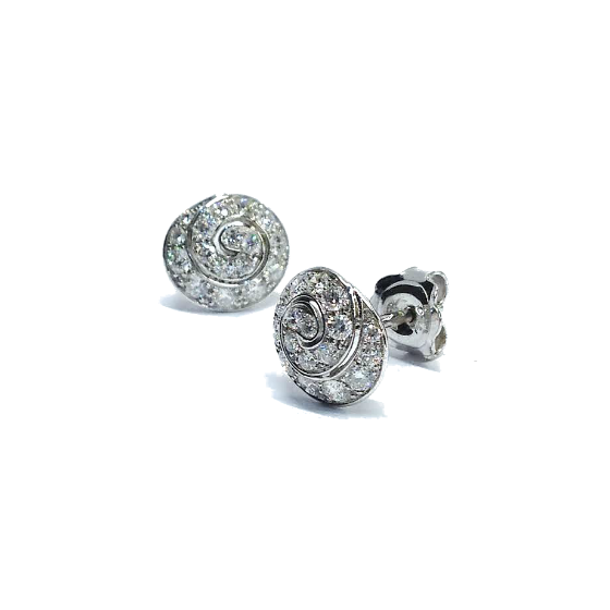 Diamond Spiral Earrings