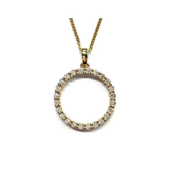 Diamond Circle Pendant