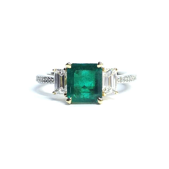 Emerald & Diamond Ring