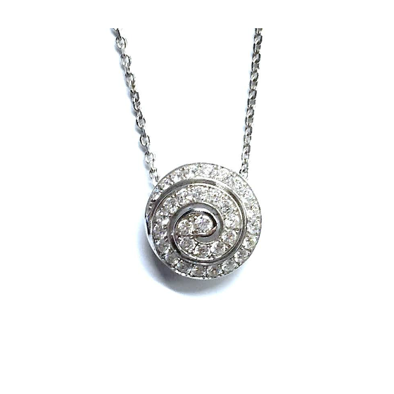 Diamond Spiral Pendant