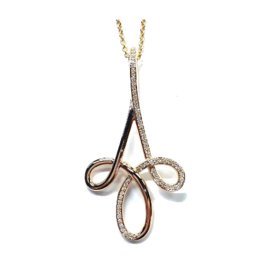 Rose Gold Diamond Pendant