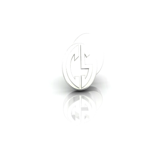 18ct White Gold Cufflinks crafted by hand in Yorkshire