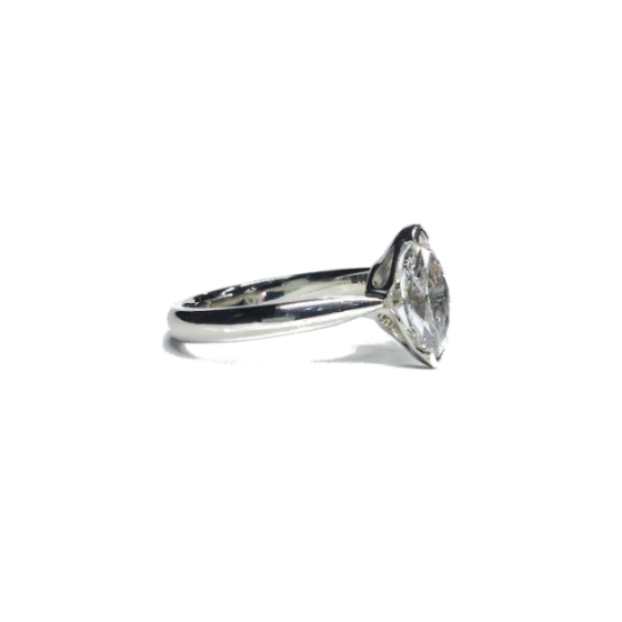Bespoke 1ct Marquise Diamond Engagement Ring
