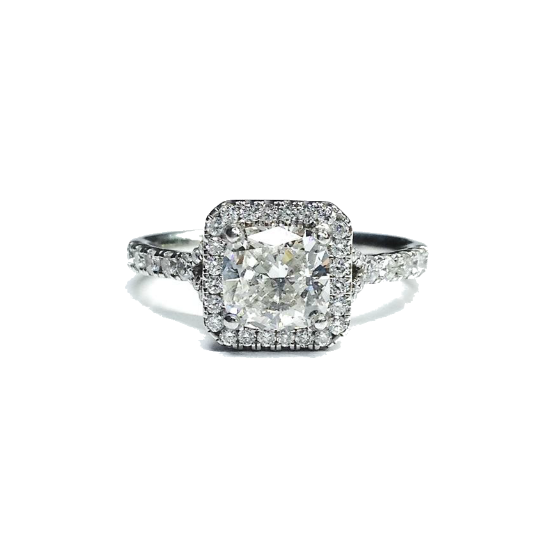 Antique Cushion Ring Redesigned Exclusively at Christopher Stoner Jewellers
