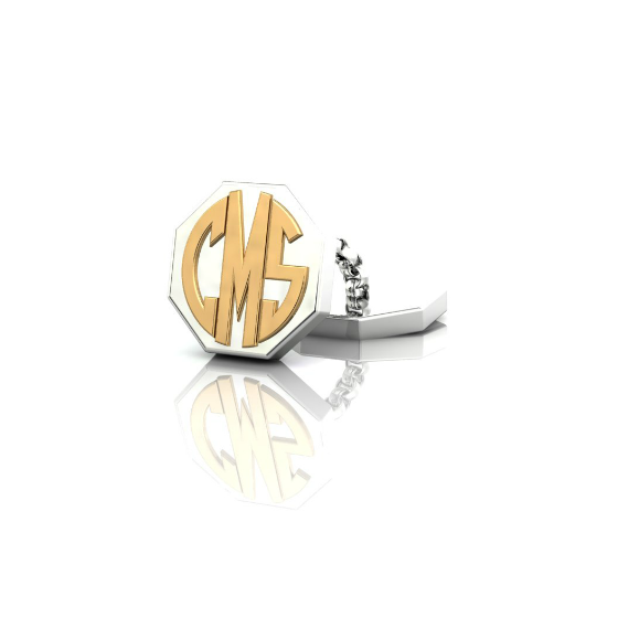 Silver and Gold cufflinks from Christopher Stoner Fine Jewellery, Yorkshire
