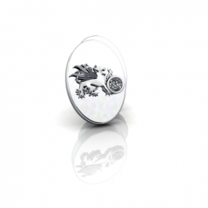 Platinum diamond corporate cufflinks