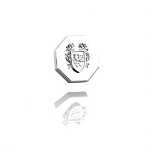 Silver family crest cufflinks