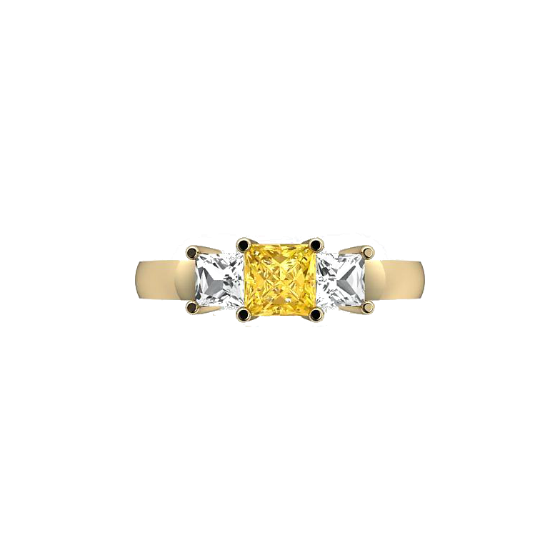 Dads ring yellow diamond idea