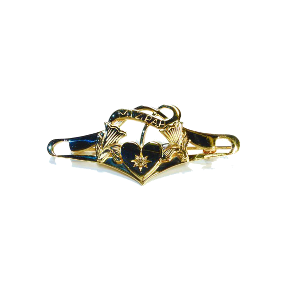 Finished mizpah brooch by Christopher Stoner