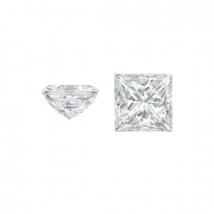 white princess cut diamond
